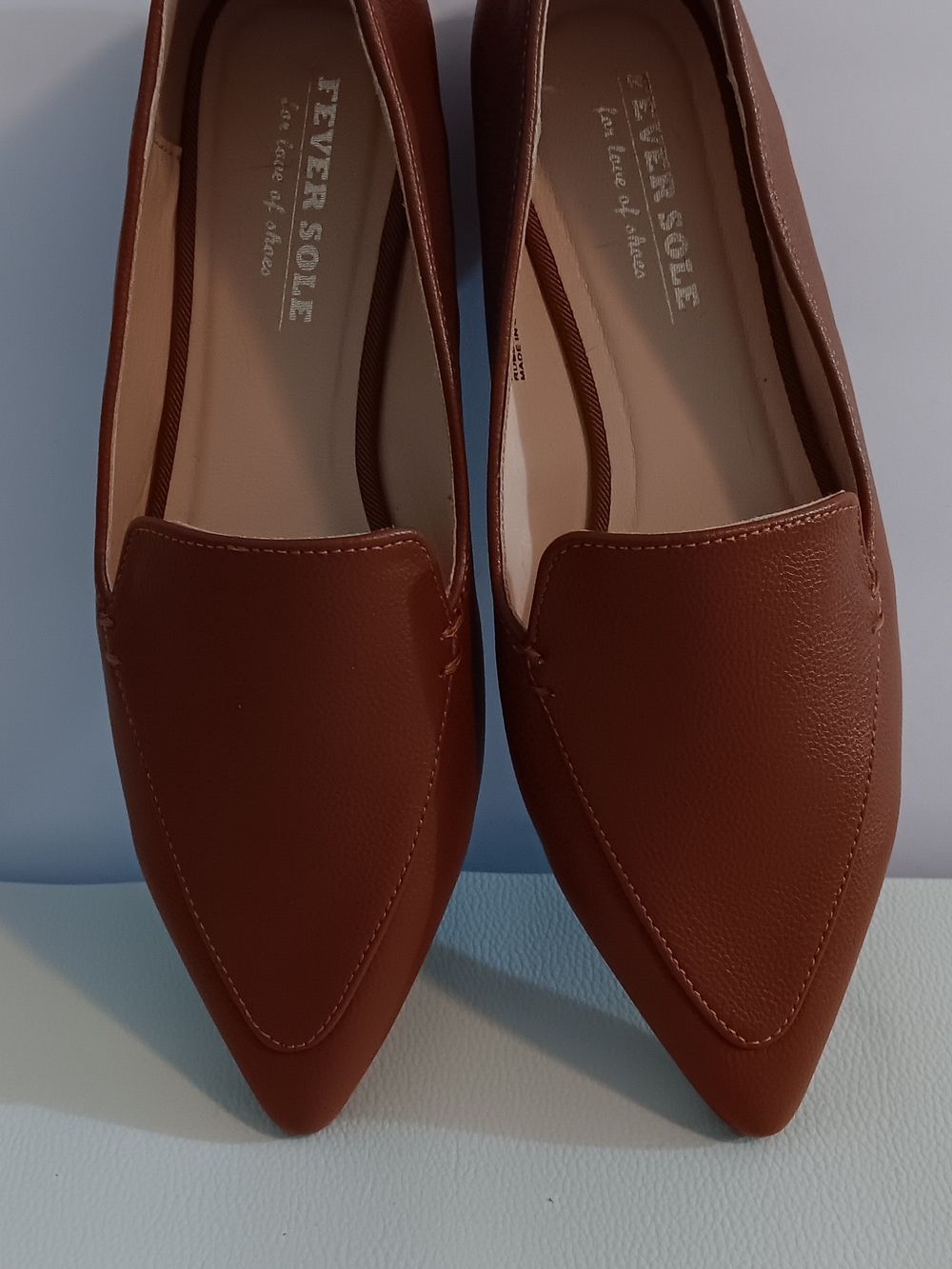 Fever Sole Camel Color Loafer Flats SZ 36/6